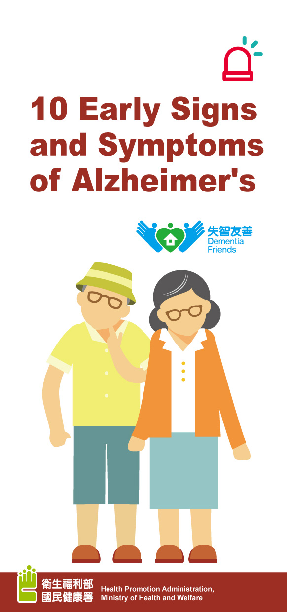 10 Early Signs and Symptoms of Alzheimer's 失智症十大警訊