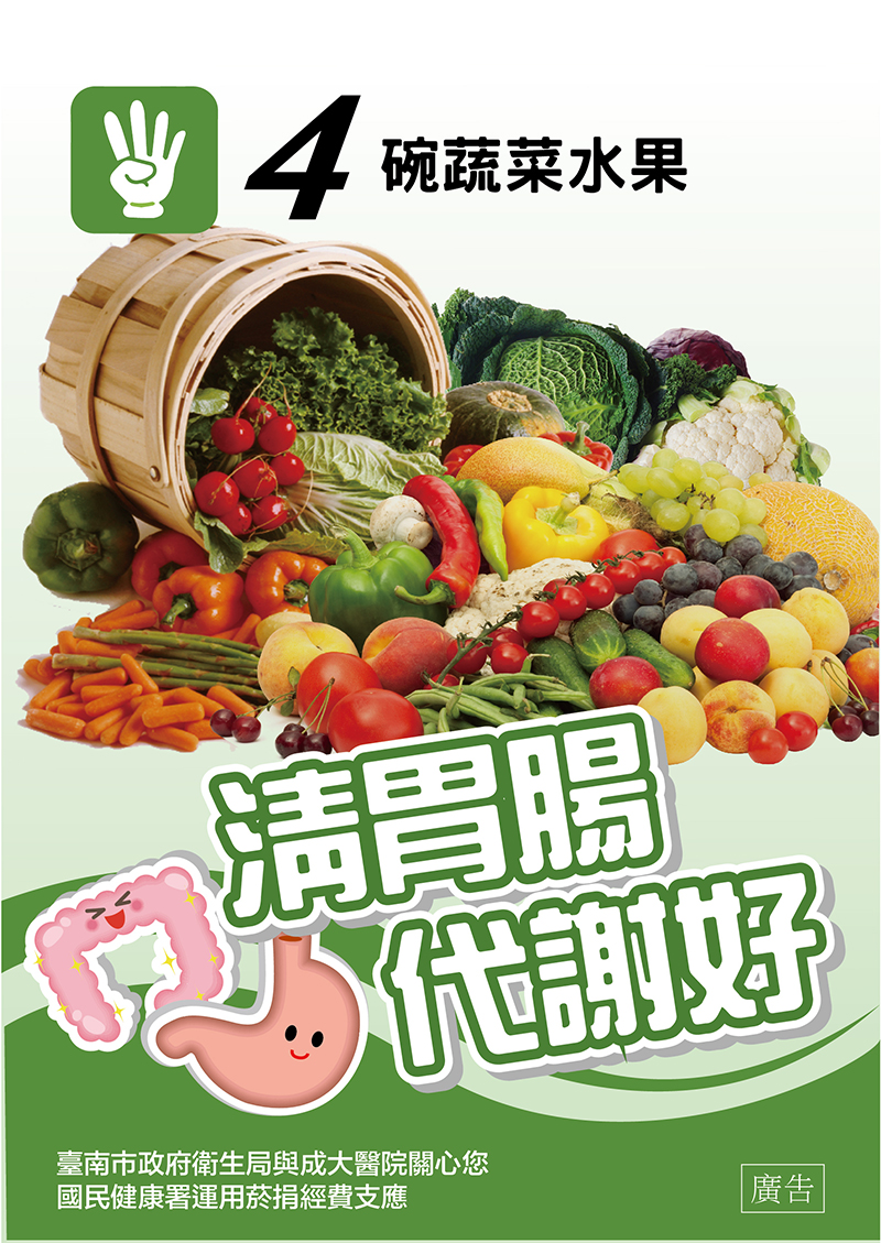 樂齡三折頁海報─蔬菜類水果類