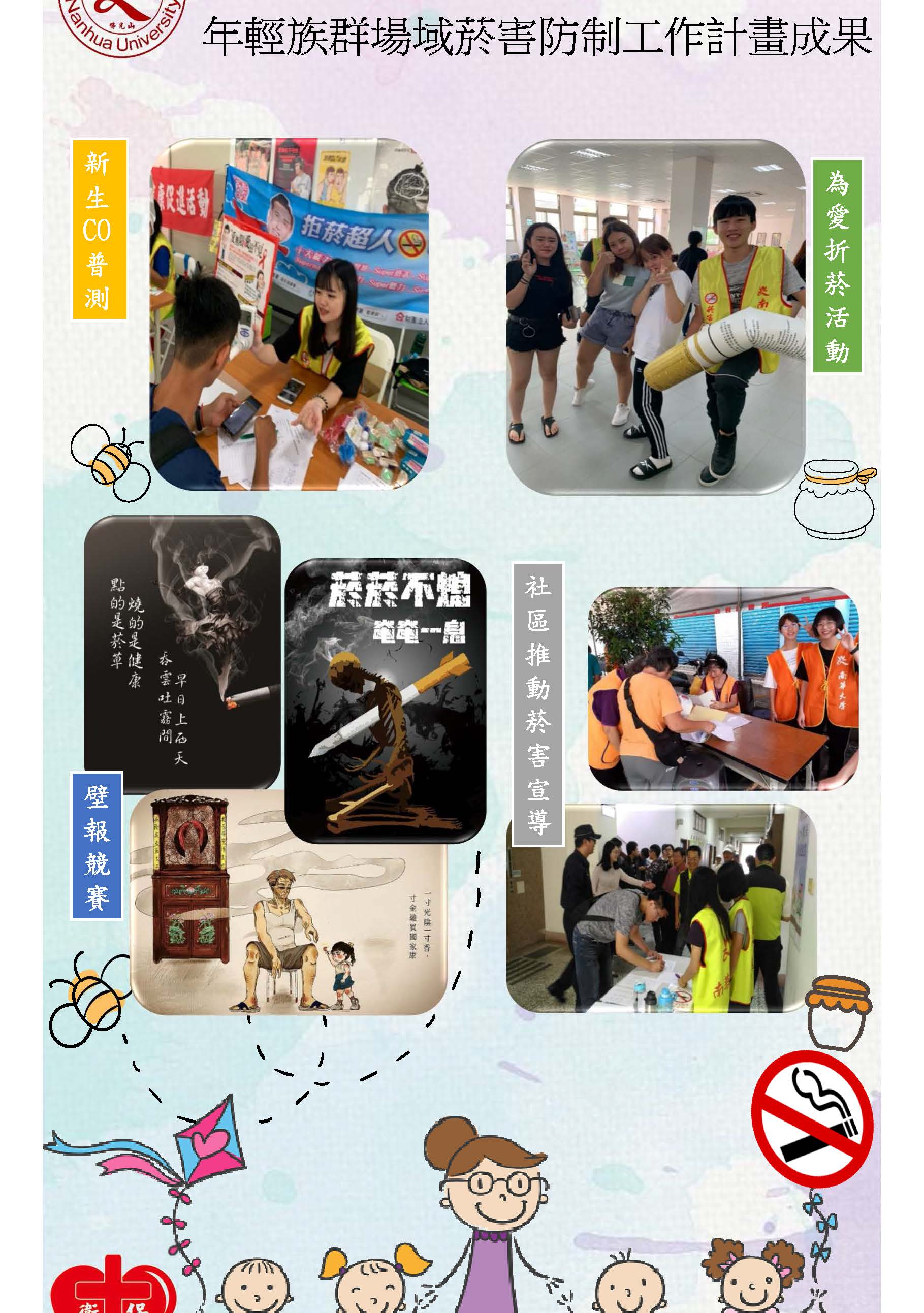 108年度南華大學菸害防制成果海報文章照片