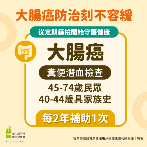 大腸癌防治刻不容緩─從定期篩檢開始守護健康