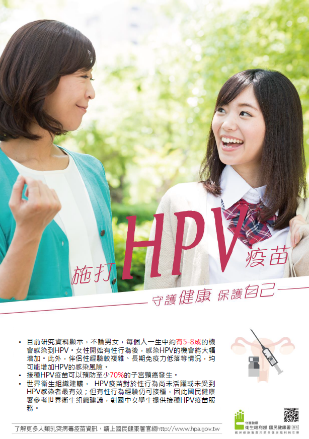 HPV疫苗海報